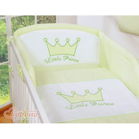 Bäddset / Sängkläder 2-delar Little Prince/Princess grön