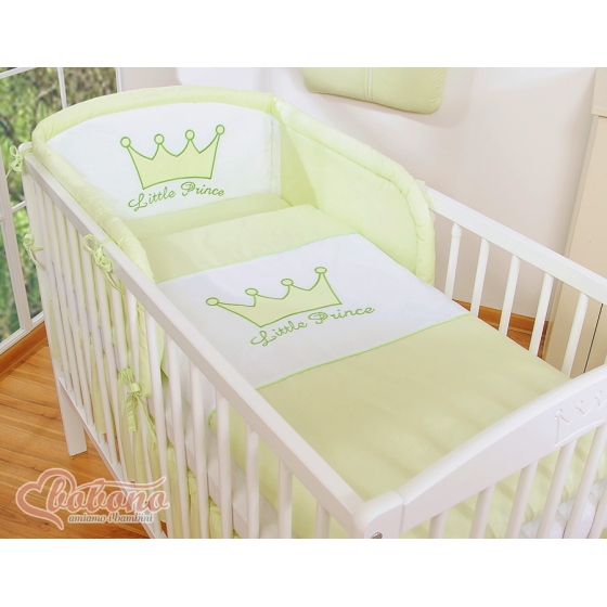 Bäddset / Sängkläder 2-delar Little Prince/Princess grön