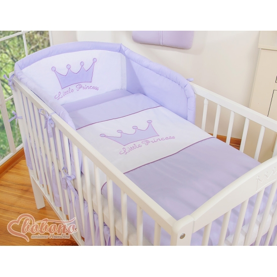 Bäddset / Sängkläder 3-delar- Little Prince/Princess lila