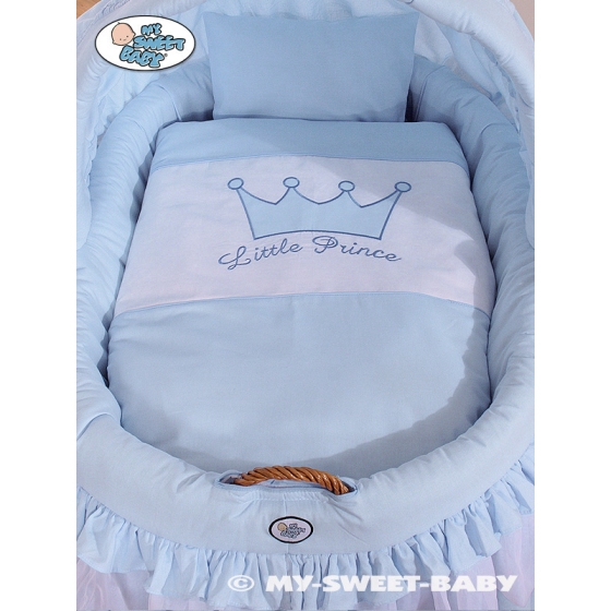 Bäddset / Sängkläder 2-delar Little Prince / Princess till Moseskorg no. 92114-305