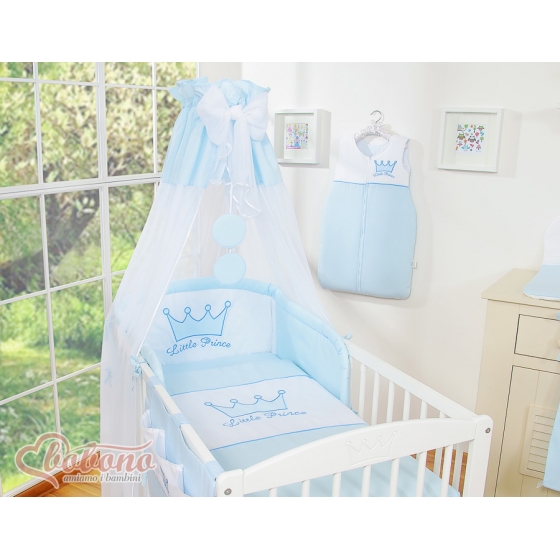 Bäddset / Sängkläder 7-delar med Himmel - Little Prince/Princess blå