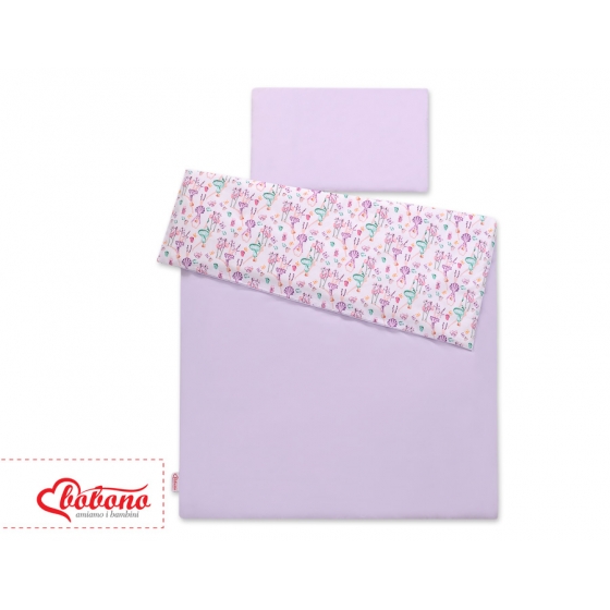Bäddset / Sängkläder 2pcs 140x200 Junior - ballerinas lila