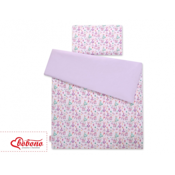 Bäddset / Sängkläder 2pcs 140x200 Junior - ballerinas lila