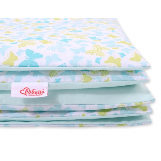 Bäddset / Sängkläder 2pcs 140x200 Junior - blå fjärilar