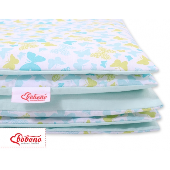 Bäddset / Sängkläder 2pcs 140x200 Junior - blå fjärilar
