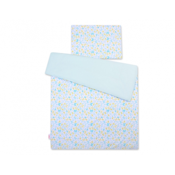 Bäddset / Sängkläder 2pcs 140x200 Junior - blå fjärilar