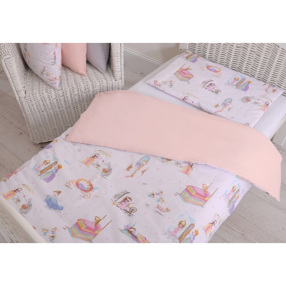 Bäddset / Sängkläder 2pcs 140x200 Junior - fairy-tale princesses