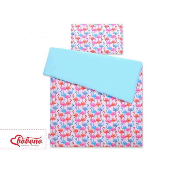 Bäddset / Sängkläder 2pcs 140x200 Junior - flamingo