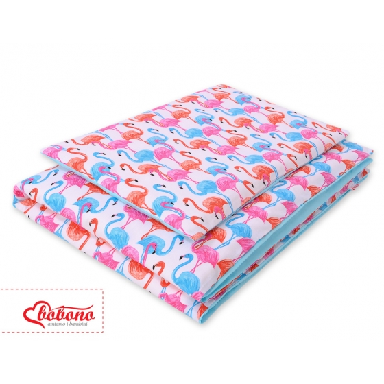 Bäddset / Sängkläder 2pcs 140x200 Junior - flamingo