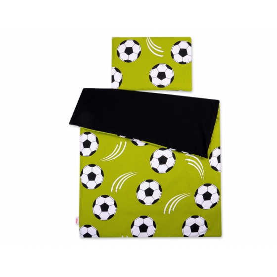 Bäddset / Sängkläder 2pcs 140x200 Junior - Football grön