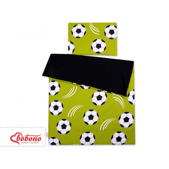Bäddset / Sängkläder 2pcs 140x200 Junior - Football grön