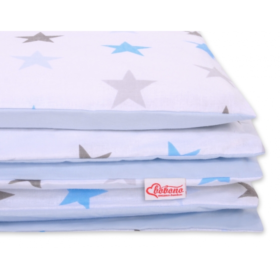 Bäddset / Sängkläder 2pcs 140x200 Junior - gray -blue stjärnor