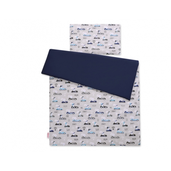 Bäddset / Sängkläder 2pcs 140x200 Junior - gray kaniner