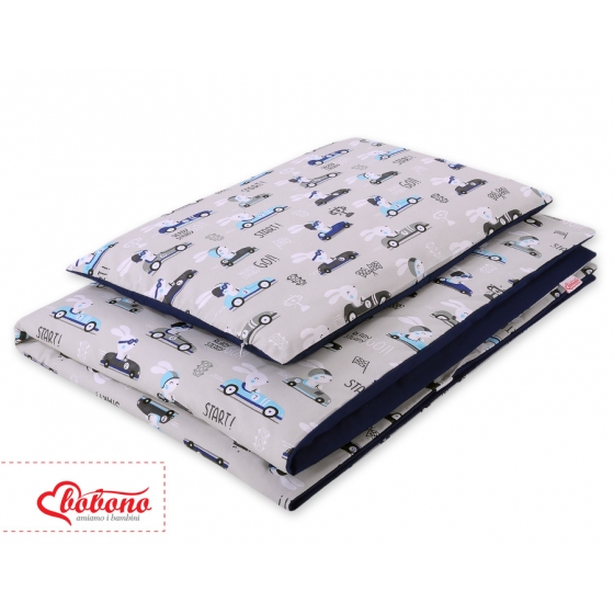 Bäddset / Sängkläder 2pcs 140x200 Junior - gray kaniner