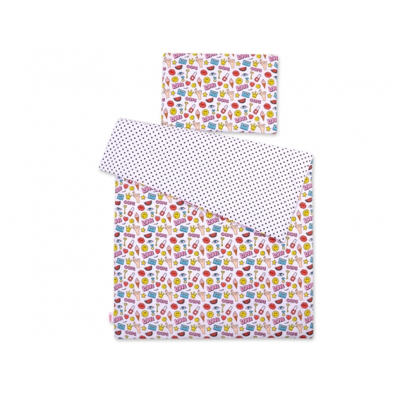 Bäddset / Sängkläder 2pcs 140x200 Junior - love