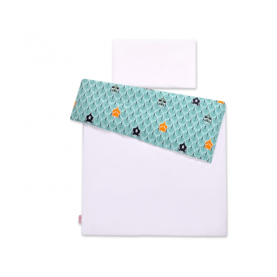Bäddset / Sängkläder 2pcs 140x200 Junior -mint skog