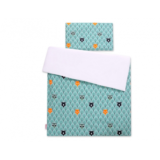 Bäddset / Sängkläder 2pcs 140x200 Junior -mint skog