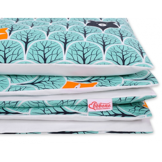 Bäddset / Sängkläder 2pcs 140x200 Junior -mint skog