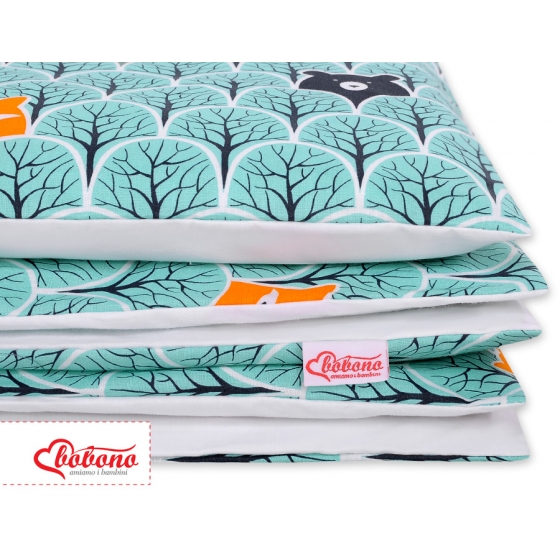 Bäddset / Sängkläder 2pcs 140x200 Junior -mint skog