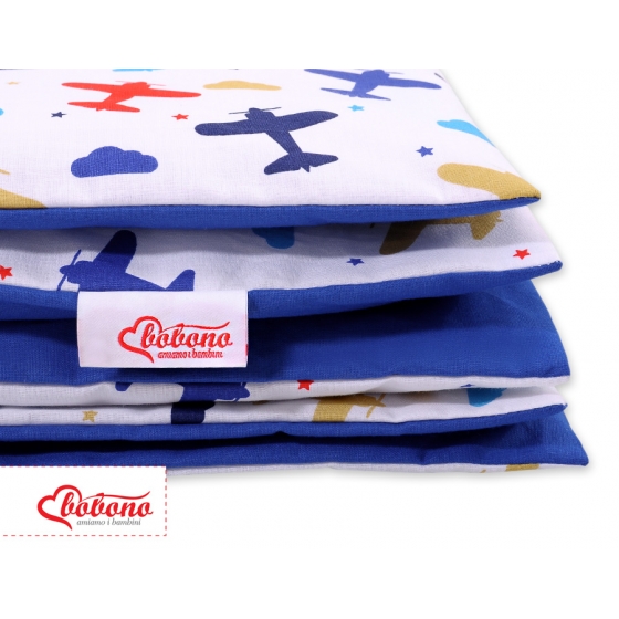 Bäddset / Sängkläder 2pcs 140x200 Junior - planes marinblå