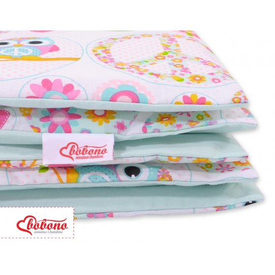 Bäddset / Sängkläder 2pcs 140x200 Junior - rolig ugglor