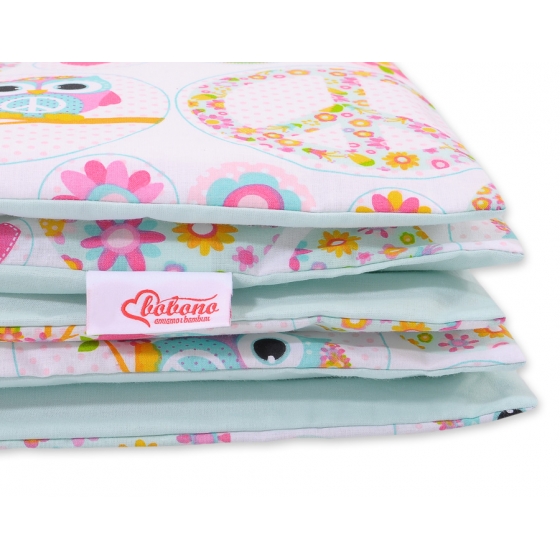 Bäddset / Sängkläder 2pcs 140x200 Junior - rolig ugglor