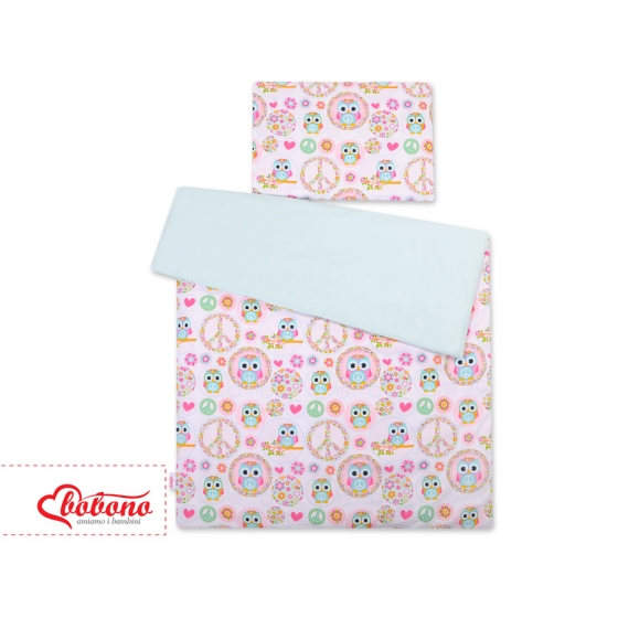 Bäddset / Sängkläder 2pcs 140x200 Junior - rolig ugglor