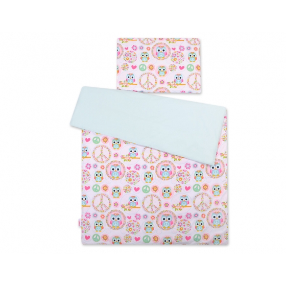 Bäddset / Sängkläder 2pcs 140x200 Junior - rolig ugglor
