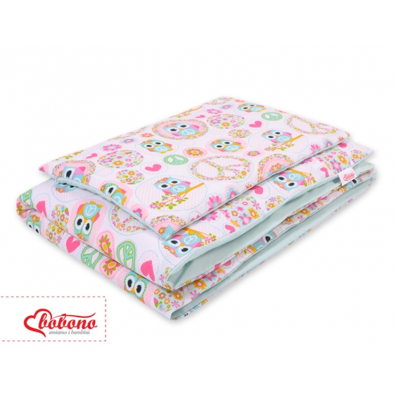 Bäddset / Sängkläder 2pcs 140x200 Junior - rolig ugglor
