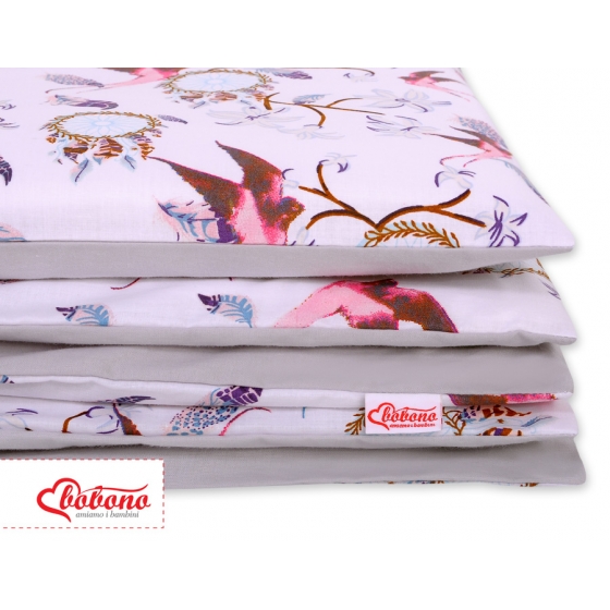 Bäddset / Sängkläder 2pcs 140x200 Junior - svalor rosa
