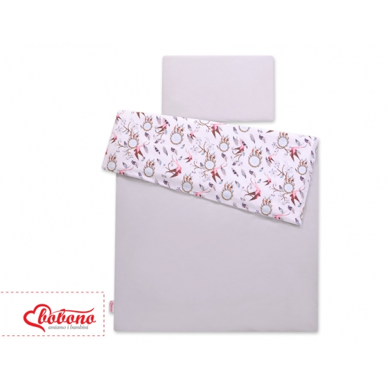Bäddset / Sängkläder 2pcs 140x200 Junior - svalor rosa