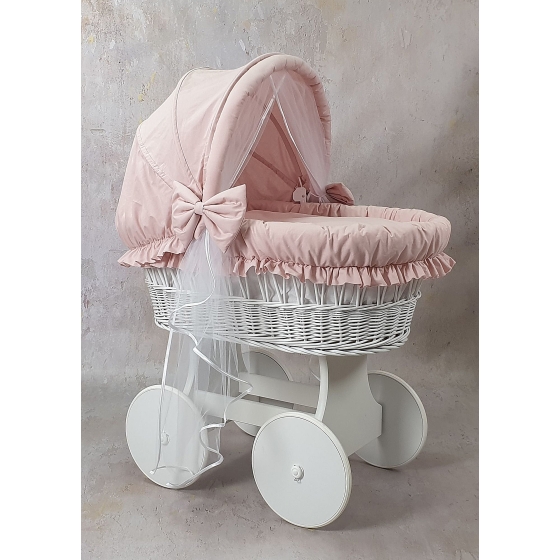 Bäddset till Babykorg Puderrosa
