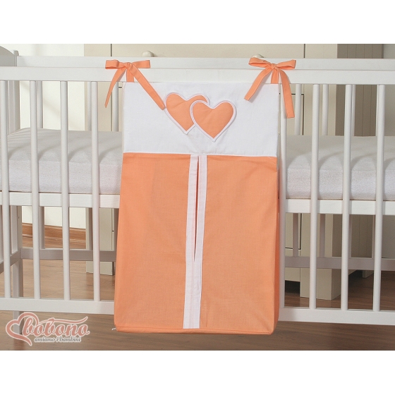 Barnblöja väska hjärtan orange