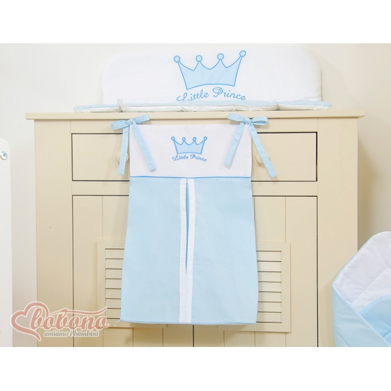 Barnblöja väska Little Prince/Princess blå