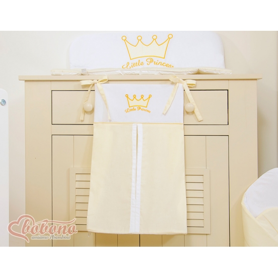Barnblöja väska Little Prince/Princess cream