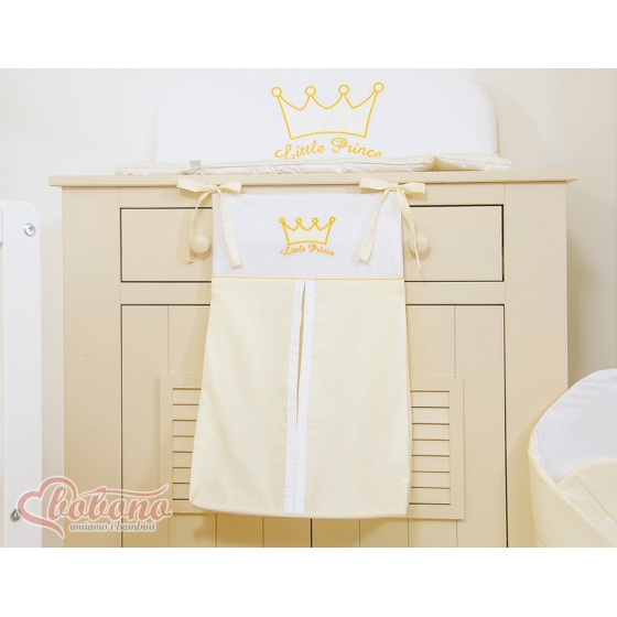 Barnblöja väska Little Prince/Princess cream