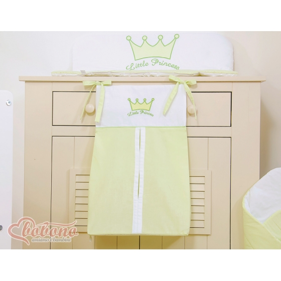 Barnblöja väska Little Prince/Princess grön