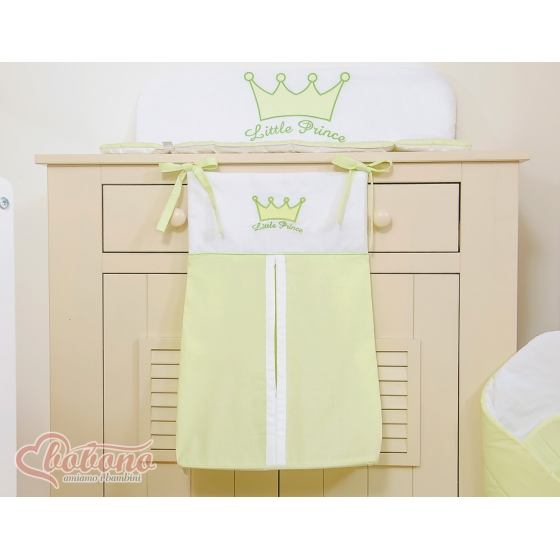 Barnblöja väska Little Prince/Princess grön