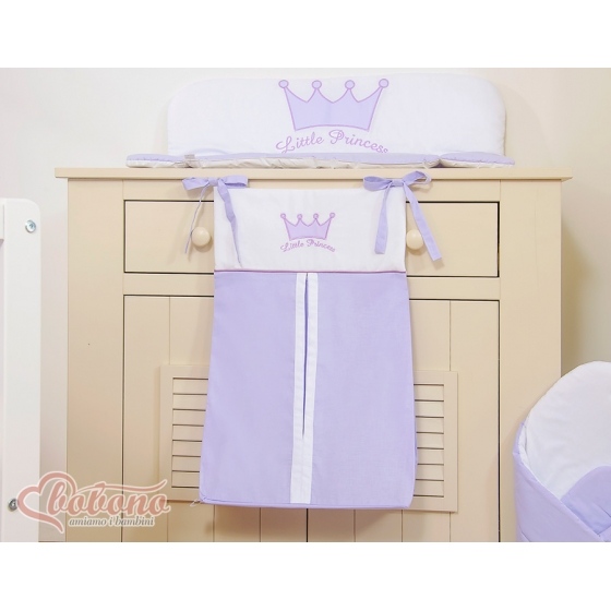 Barnblöja väska Little Prince/Princess lila