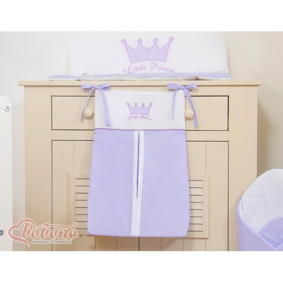Barnblöja väska Little Prince/Princess lila