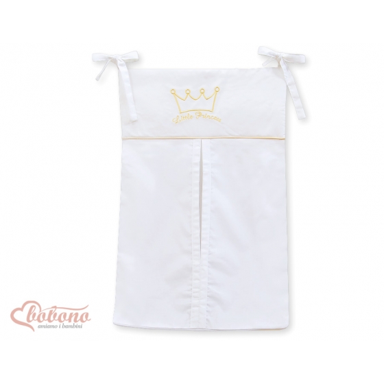Barnblöja väska Little Prince/Princess vit