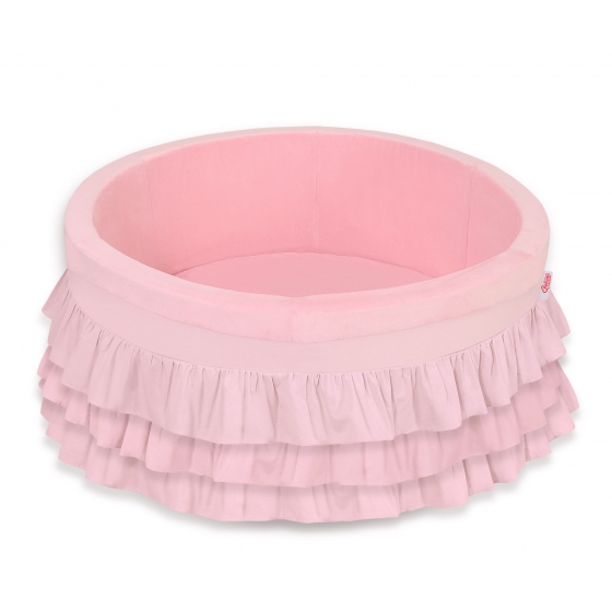 Bollhav med volanger utan bollar, Bollpool - rosa