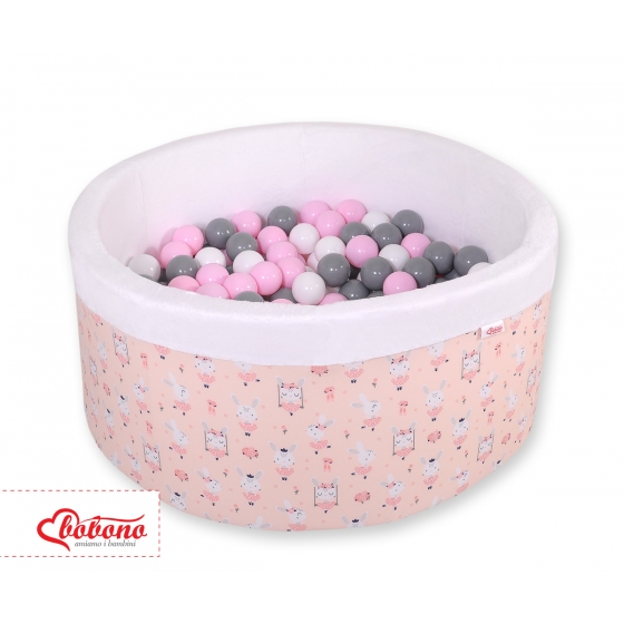 Bollhav minky med 200 bollar, Bollpool - ballerinas rosa