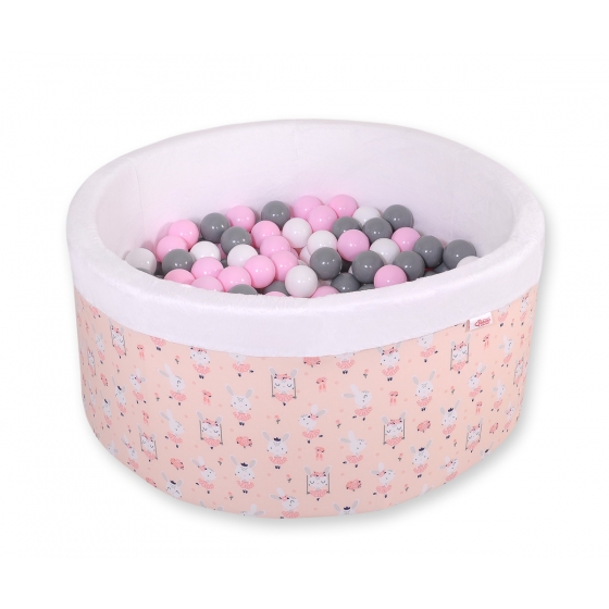 Bollhav minky med 200 bollar, Bollpool - ballerinas rosa