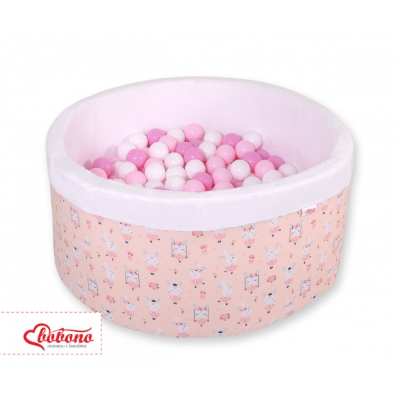 Bollhav minky med 200 bollar, Bollpool - ballerinas rosa