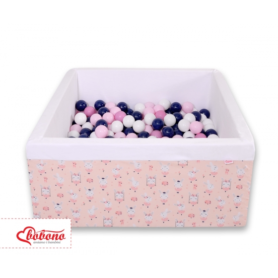 Bollhav minky med 200 bollar, Bollpool - ballerinas rosa