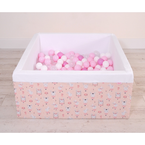 Bollhav minky med 200 bollar, Bollpool - ballerinas rosa