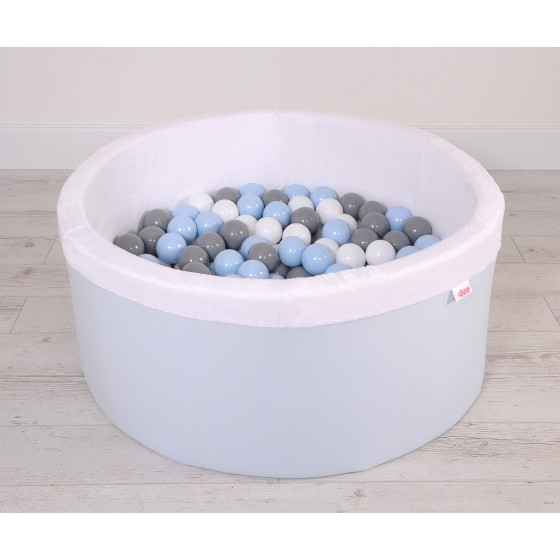 Bollhav minky med 200 bollar, Bollpool - blå