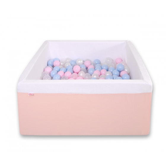 Bollhav minky med 200 bollar, Bollpool - pulverrosa