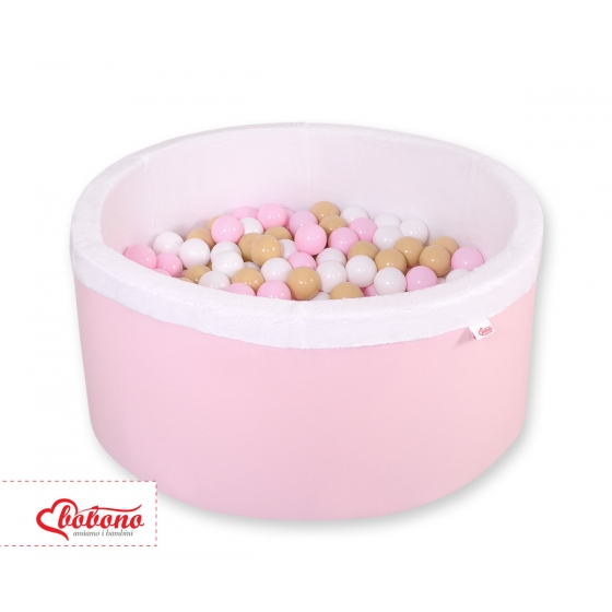 Bollhav minky med 200 bollar, Bollpool - rosa